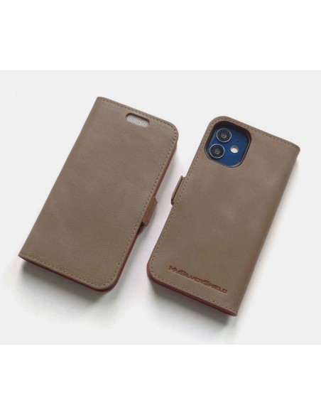 Étui iPhone 12- 12 PRO en cuir anti-ondes