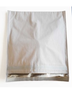 Pochette Faraday en tissu gris-beige grande 2