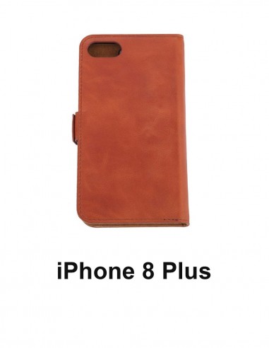 iPhone 8 Caixa anti-onda Mais couro superior tawny (livro)