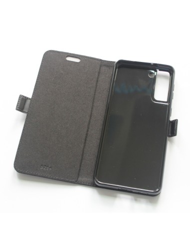 Samsung Galaxy S21 Anti-Strahlungs-Gehäuse aus schwarzem Leder