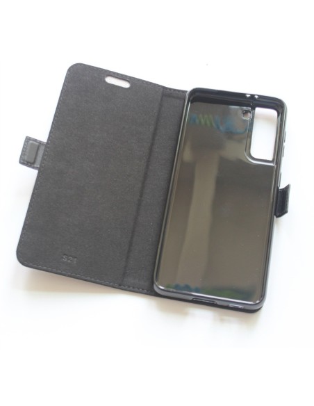 Samsung Galaxy S21 anti-radiation case black leather