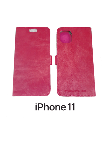 Custodia in pelle anti-onda per iPhone 11
