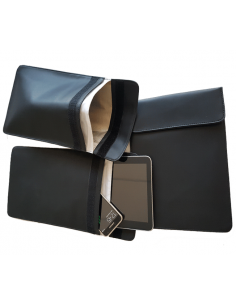 Pochette Faraday iPad (cuir PU* noir)