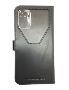 Estojo anti-radiação de couro preto para XIAOMI REDMI NOTE 10S 2