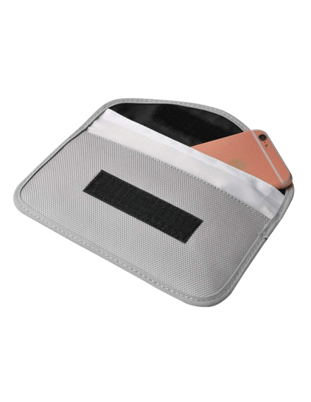 Borsa Faraday media, grigia (tessuto)