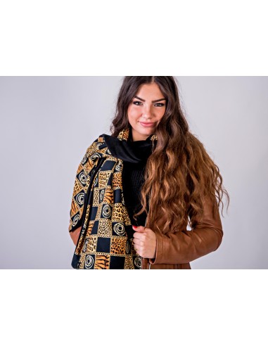 Shielding scarf with animal print Coumba