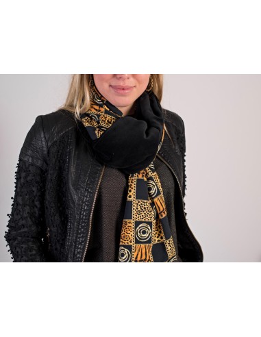 Shielding scarf with animal print Coumba