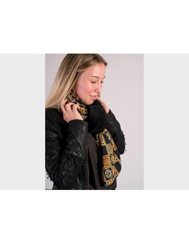 Shielding scarf with animal print Coumba