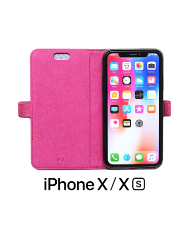 Custodia in pelle anti-radiazioni per Apple iPhone X / XS colore rosa
