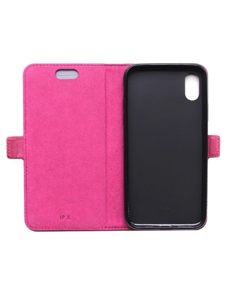 Custodia in pelle anti-radiazioni per Apple iPhone X / XS colore rosa