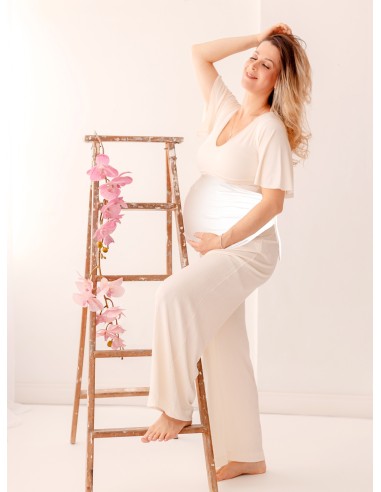 Diadema blanca anti-onda embarazo