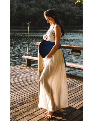 Diadema anti-onda de embarazo azul marino