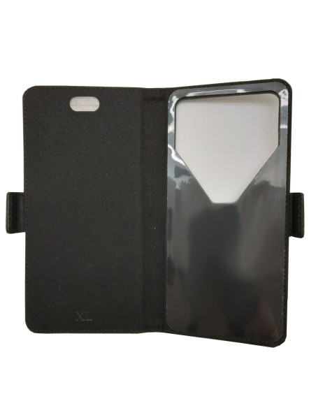 Etui anti-ondes universel format XL cuir (adhésif). Dim/cm : 16,7 x 8 x 1