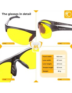 Lunettes de conduite PRiSMA CLASSIC DRiVE85 Day&Night – E923D 2