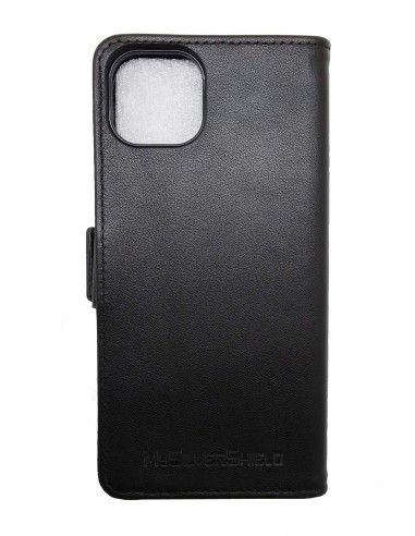 Anti-radiation case for iPhone 15 PLUS  in black leather