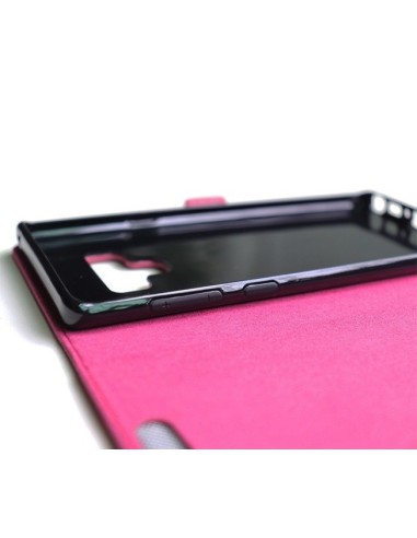 Custodia in pelle anti-radiazioni per Samsung Galaxy Note 9 in rosa