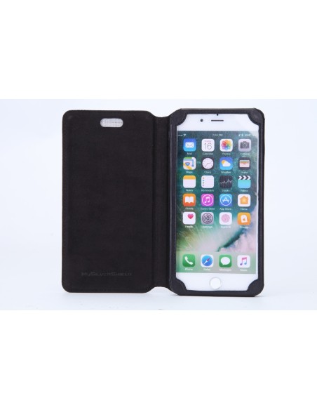 Custodia in pelle anti-onda per iPhone 6 Plus (a libro)