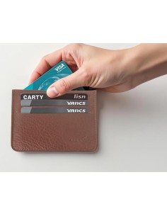 Protèction RFID pour 6 CB en cuir.