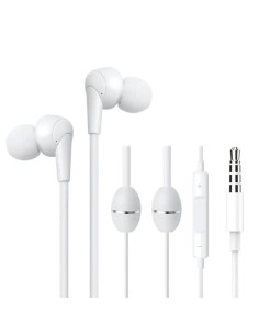 Oreillette iBrain blanche FC26 avec technologie anti-ondes et tube à air