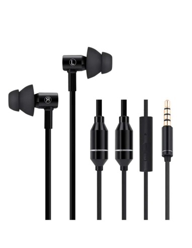 Oreillette iBrain noire FC31-E avec technologie anti-ondes et tube à air