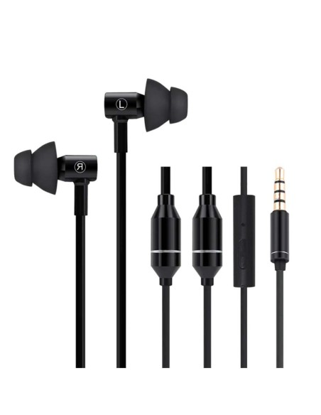 Oreillette iBrain noire FC31-E avec technologie anti-ondes et tube à air