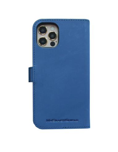 Étui iPhone 12- 12 PRO en cuir anti-ondes
