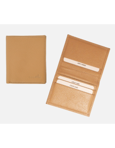 Protegge 6 carte di credito in pelle (con patta)