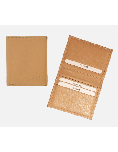 Protegge 6 carte di credito in pelle (con patta)