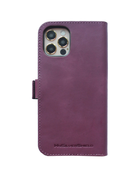 Étui iPhone 12- 12 PRO en cuir anti-ondes