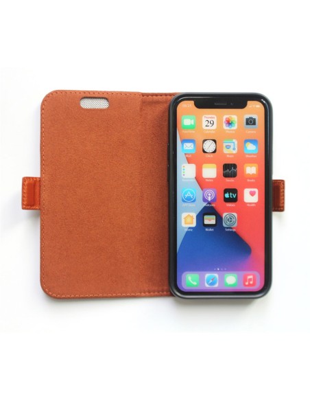 Étui iPhone 12- 12 PRO en cuir anti-ondes