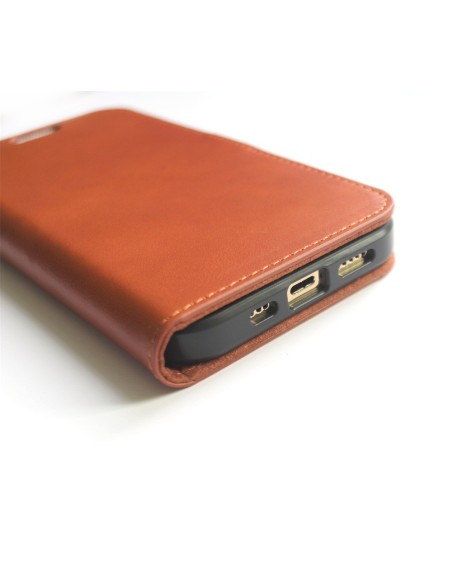 Étui iPhone 12- 12 PRO en cuir anti-ondes