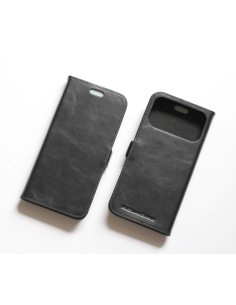 Étui anti-ondes en cuir noir premium pour iPhone 17 Pro Max – Protection élégante et haute performance 2