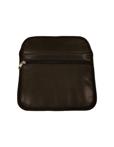 Pochette Faraday grand modèle noir cuir