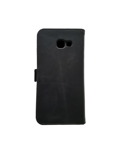Custodia anti-onda in pelle premium nera per Samsung Galaxy A5 2017 (a libro)