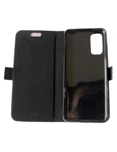 Samsung Galaxy S20 black top leather anti-wave case