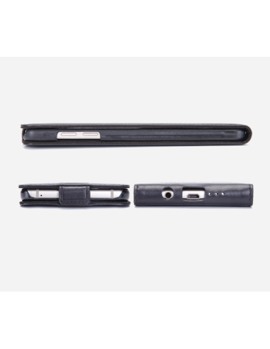 Mikrowellen-Hülle Samsung Galaxy A5 2016 schwarze Obere Leder (up &down)