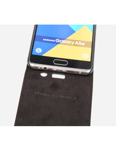 Mikrowellen-Hülle Samsung Galaxy A5 2016 schwarze Obere Leder (up &down)