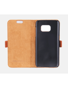 Etui anti-ondes Samsung Galaxy S7 cuir supérieur fauve (book) 2