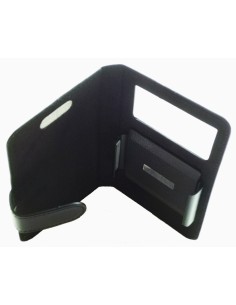 Custodia universale anti-onda, piccolo formato, in pelle nera. Dimensioni/cm: 12,5 x 6,8 x 0,88