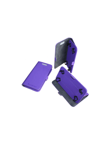 Custodia universale anti-onda molto piccola in similpelle viola.