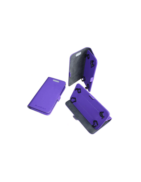 Custodia universale anti-onda molto piccola in similpelle viola.