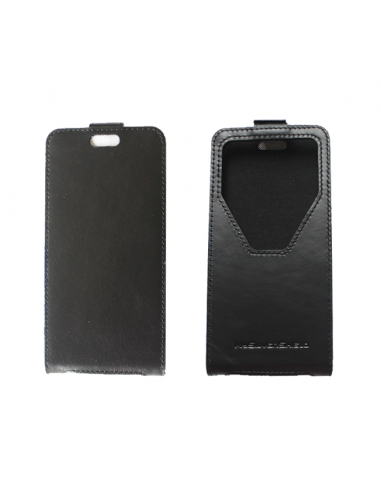 Universal black leather anti-wave case (up-down adhesive)
