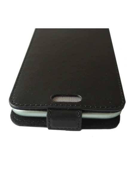 Custodia universale anti-onda, taglia M, in pelle nera (adesivo up&down). Dim/cm: 15 x 7,5 x 1