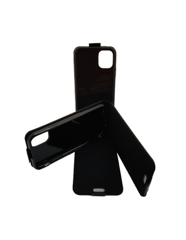 iPhone 11 Schwarzes Leder Anti-Wellen-Hülle (up &down)