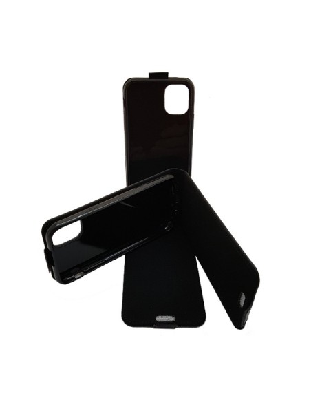 Custodia anti-radiazioni in pelle nera per Apple iPhone 11 (su e giù)