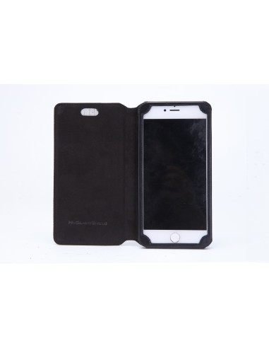 Etui anti-ondes iPhone 6 Plus cuir supérieur noir (book)