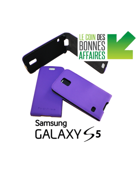 Etui anti-ondes Samsung Galaxy S5 violet (up&down)