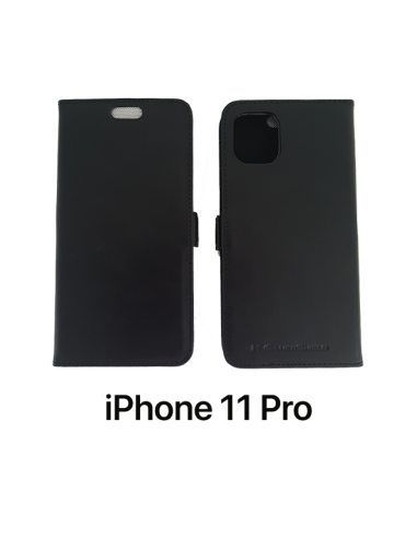 11 PRO - Etui anti-ondes iPhone cuir supérieur noir