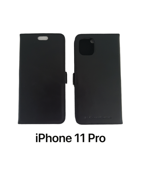 11 PRO - Etui anti-ondes iPhone cuir supérieur noir
