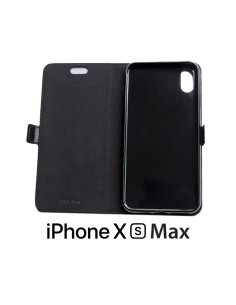 Etui anti-ondes iPhone XS Max cuir couleur noir (book) 2